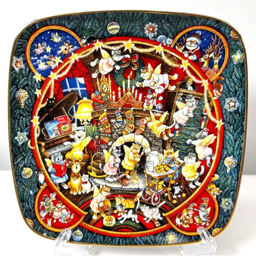 Franklin Mint Limited Edition Bill Bell Countdown To Christmas Plate